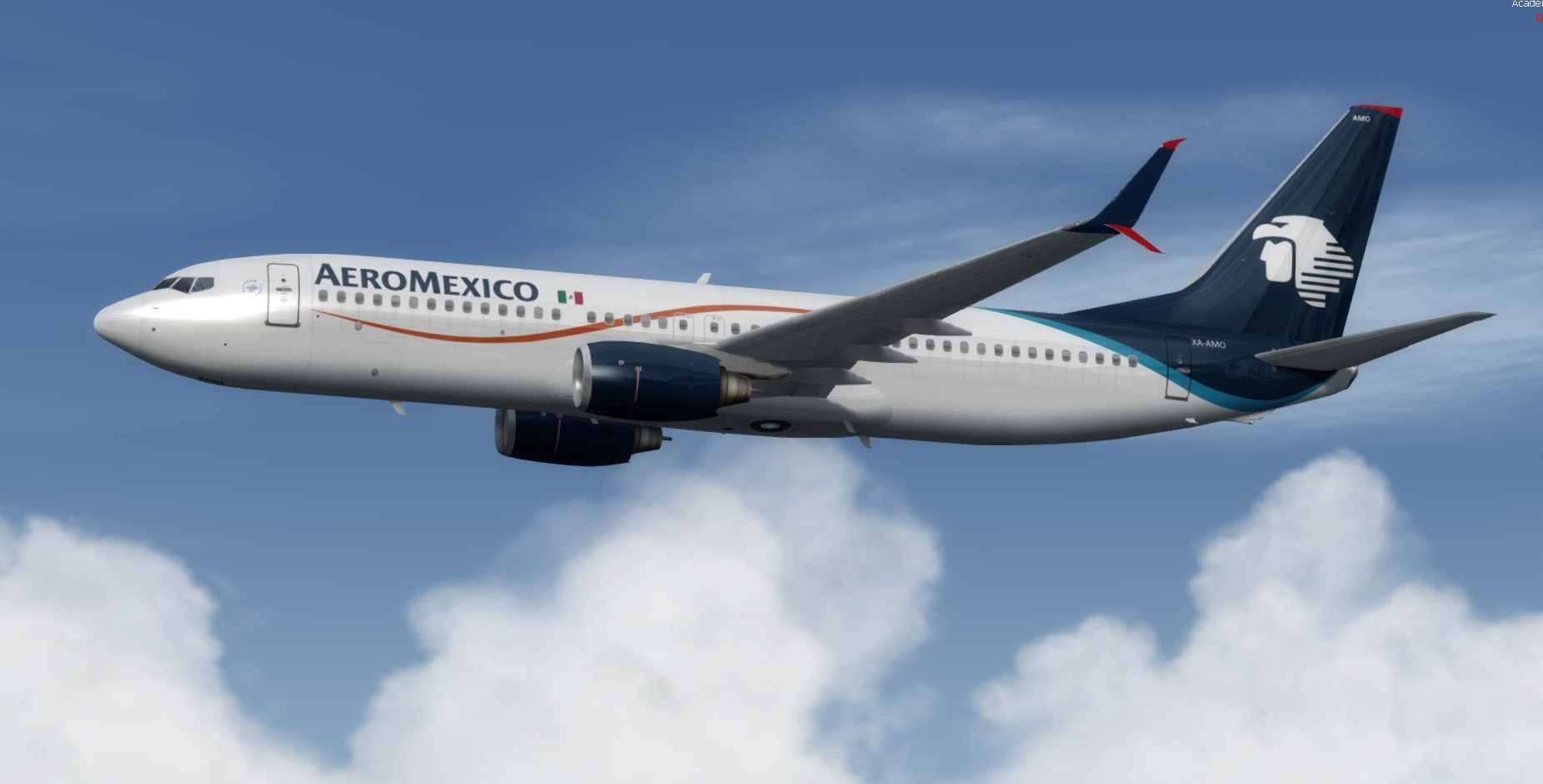 More Images For FSX 2FP3D Boeing 737 800 AeroMexico package v2